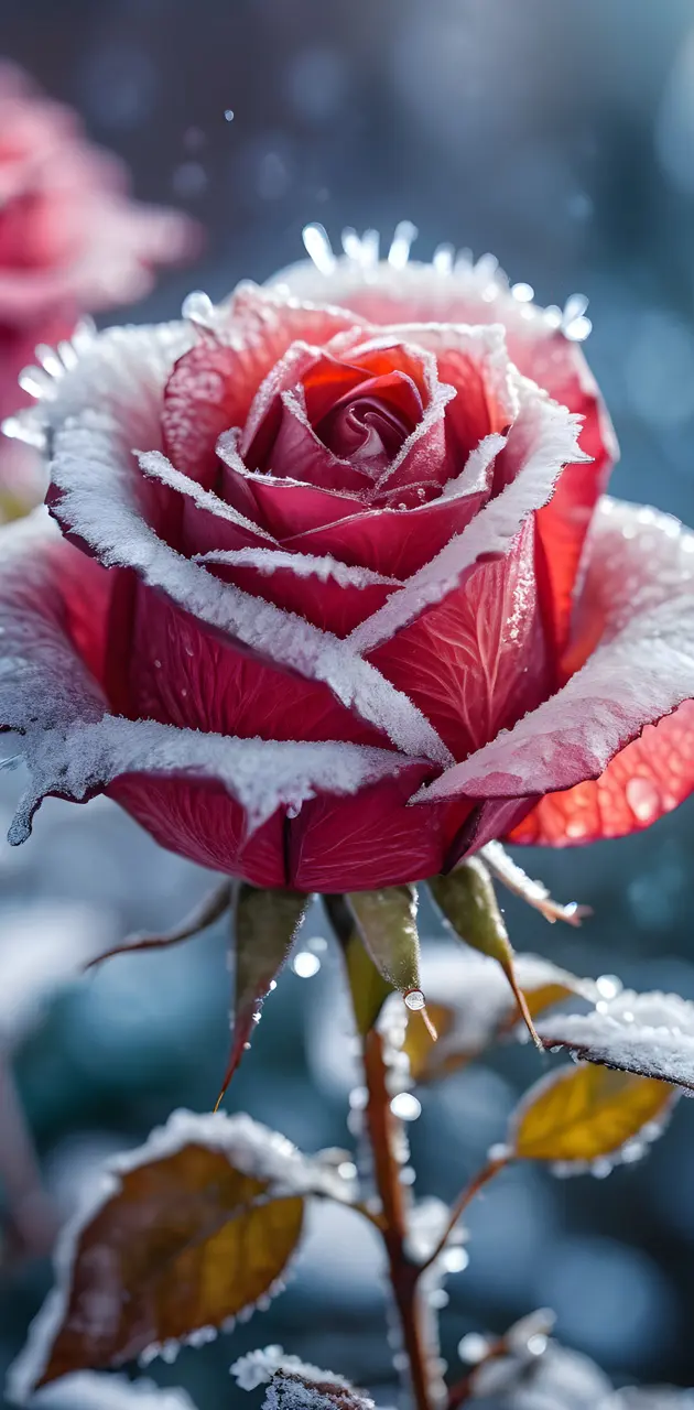frozen rose