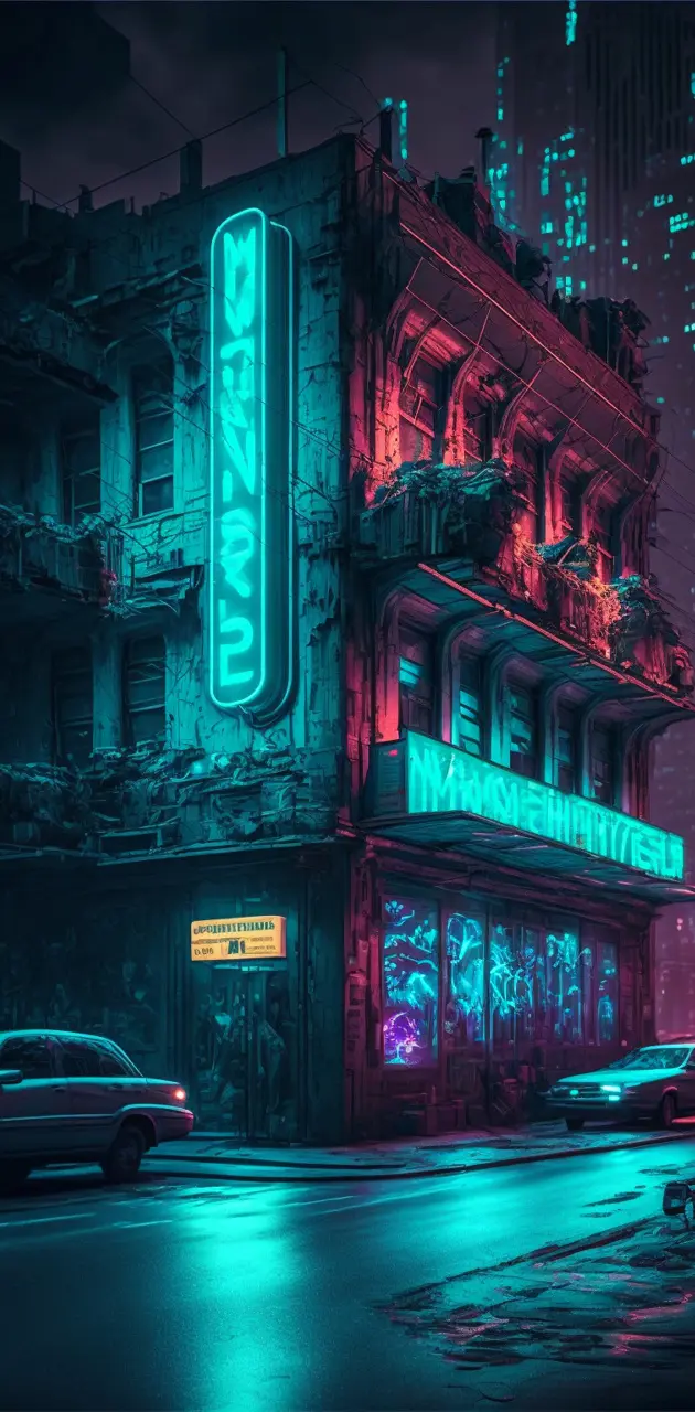 edificio neon
