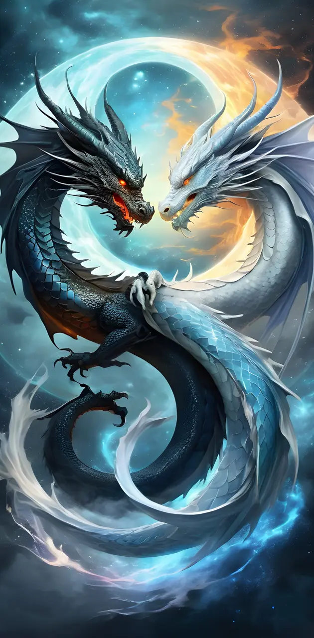 yin Yang dragon
