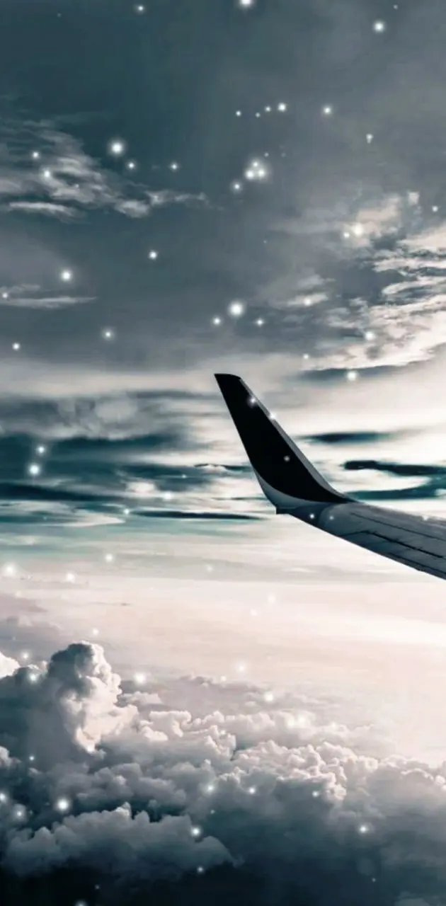 Traveling,plane,night
