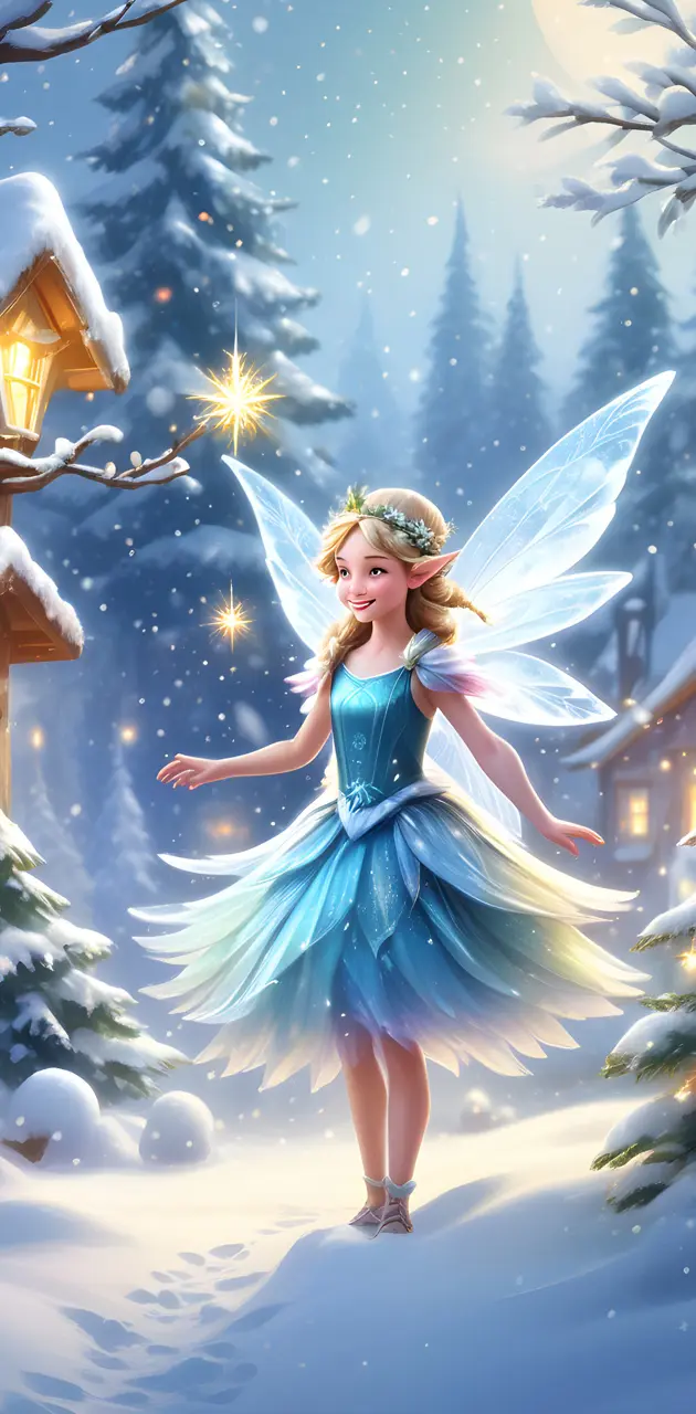 Snow fairy princess