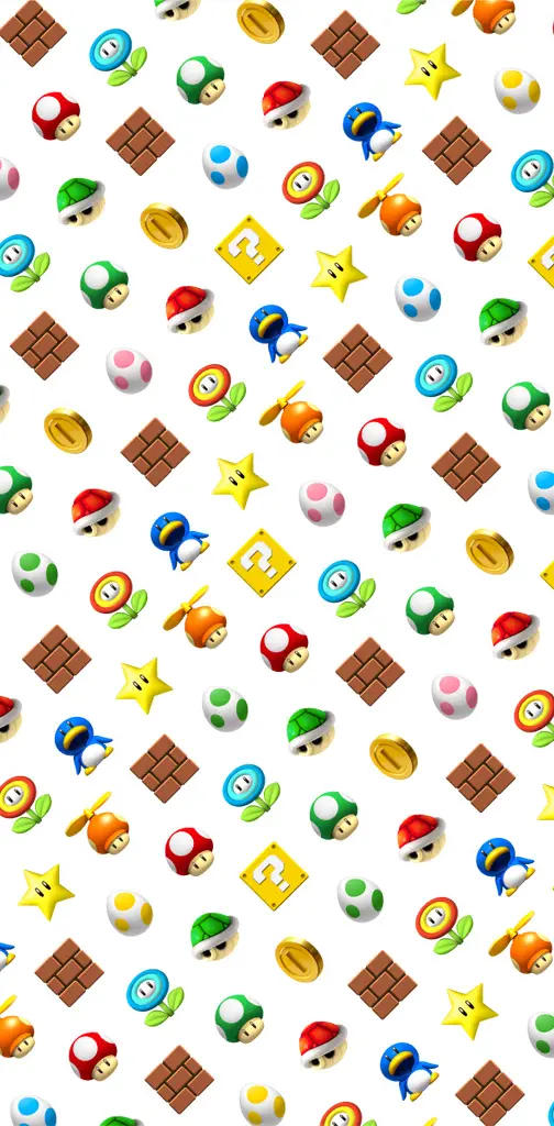 Download A Pattern With A Mario And Star Pattern Wallpaper