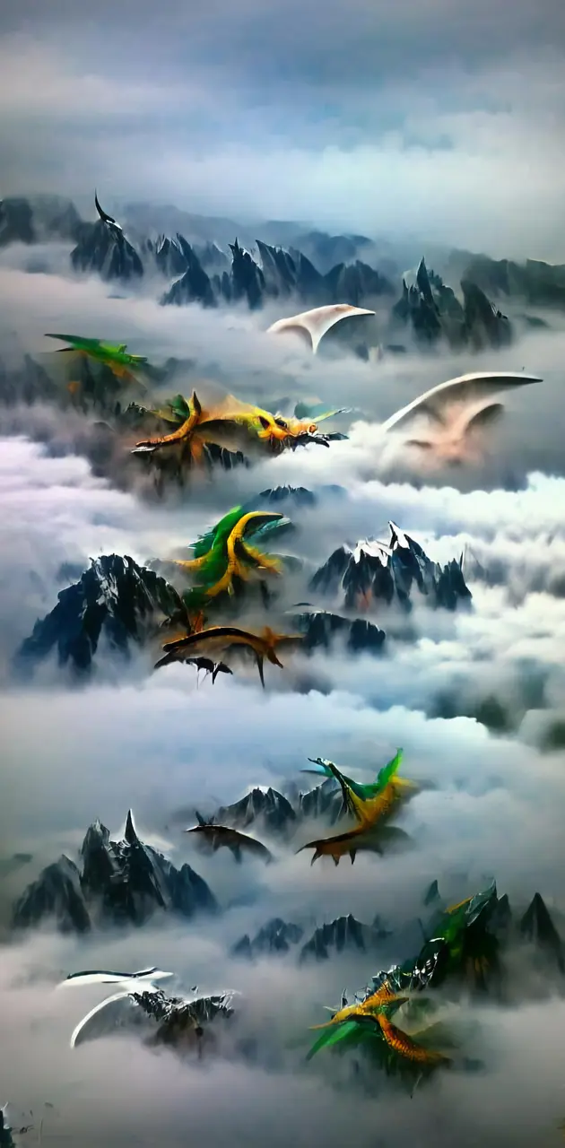Dragons over Mountain 
