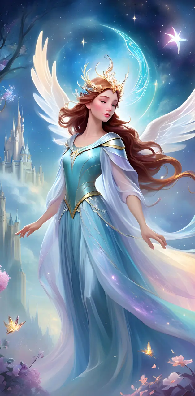 Fairy infant of Disney castle