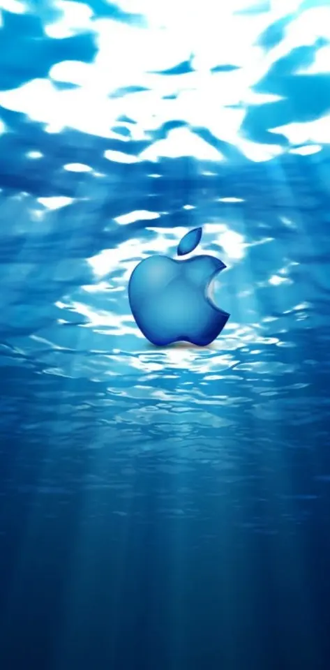 Apple Logo Under Sea