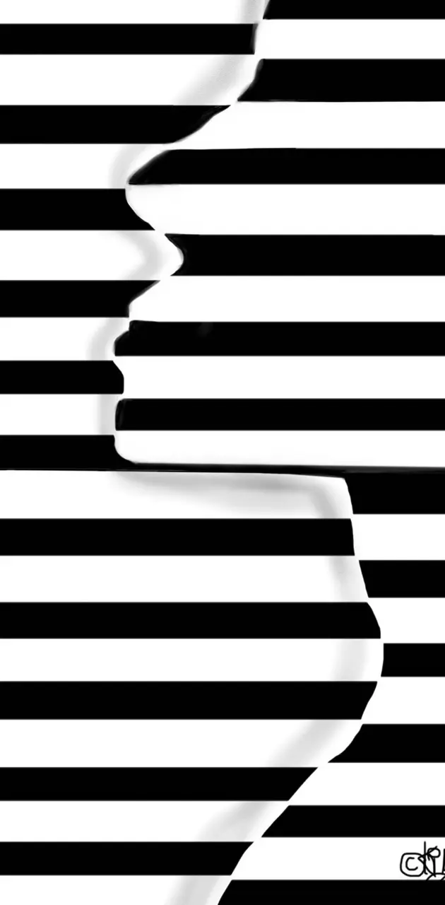 Stripes 3d Woman 
