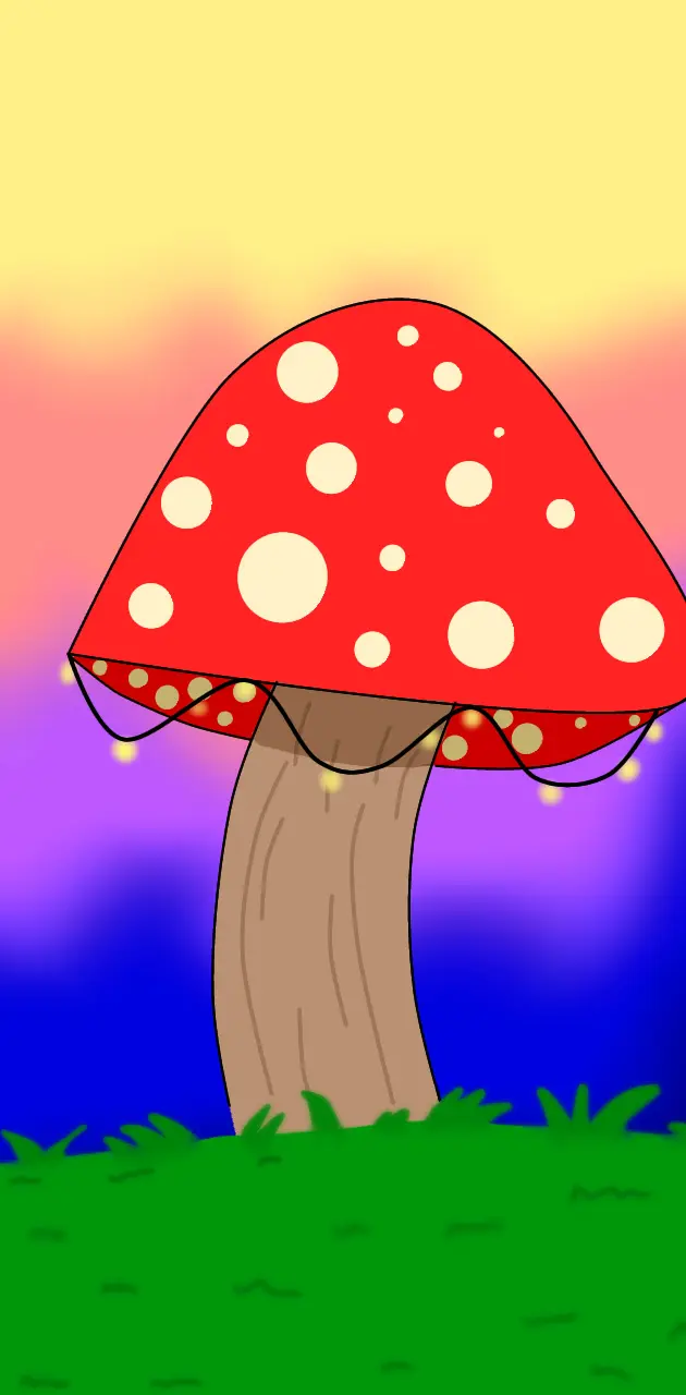 Glowing mushroom.