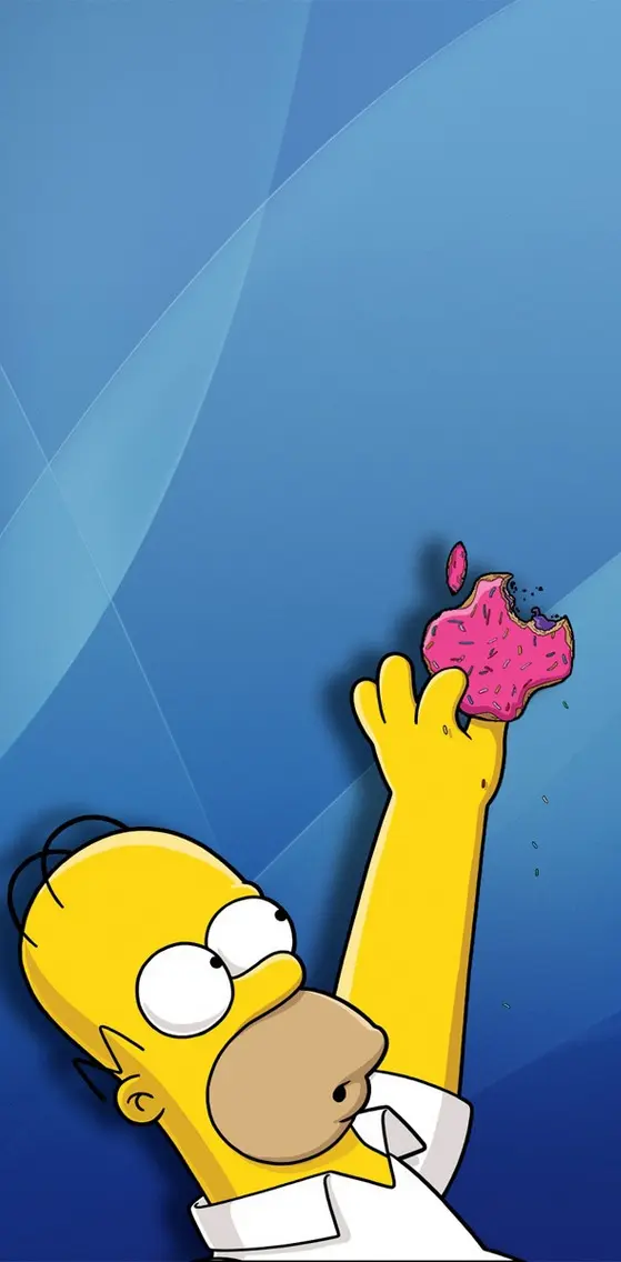 Apple logo and Homer