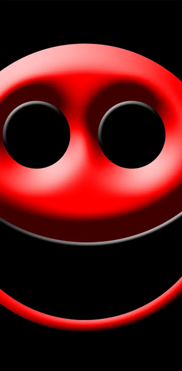 Red Black Smiley
