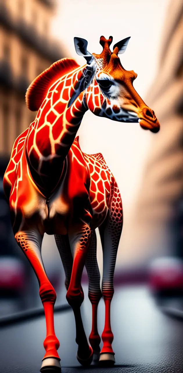 Red giraffe