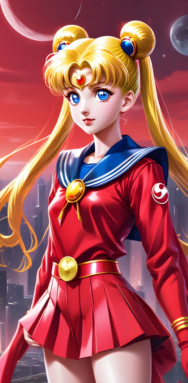 Sailor Moon in red