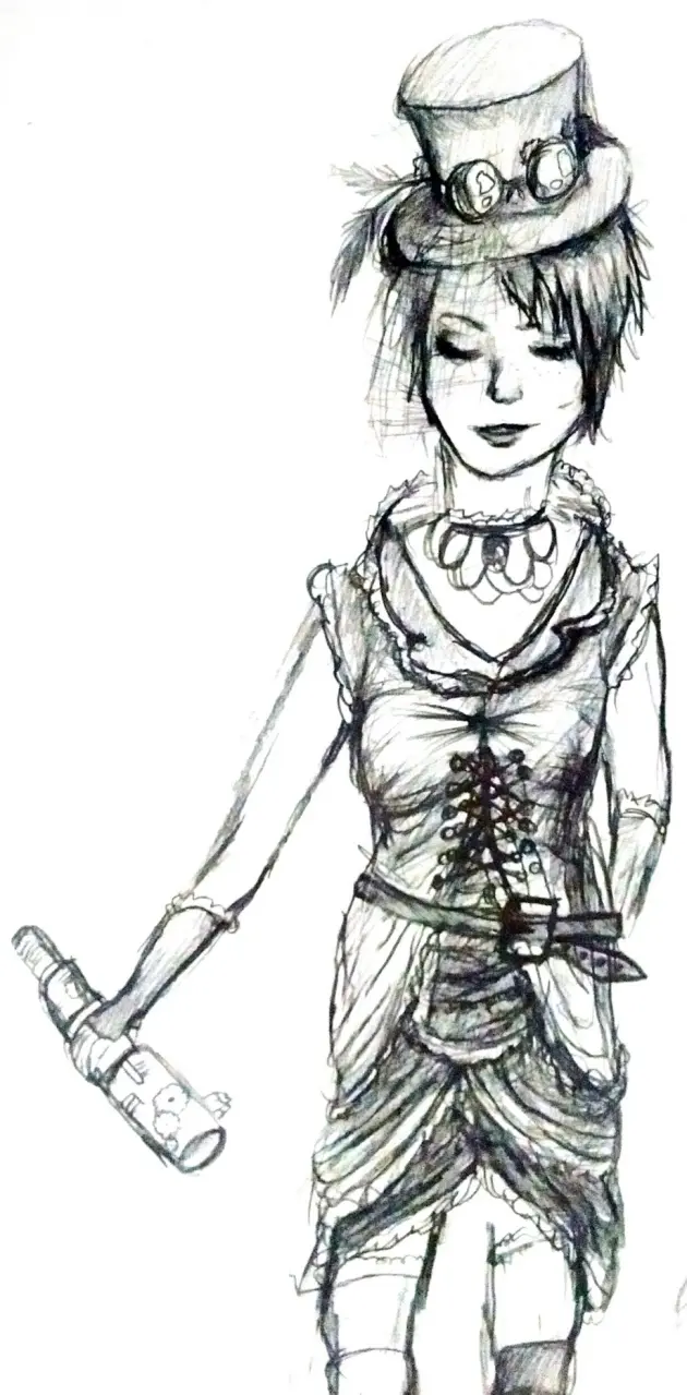 SteampunkGirl Sketch