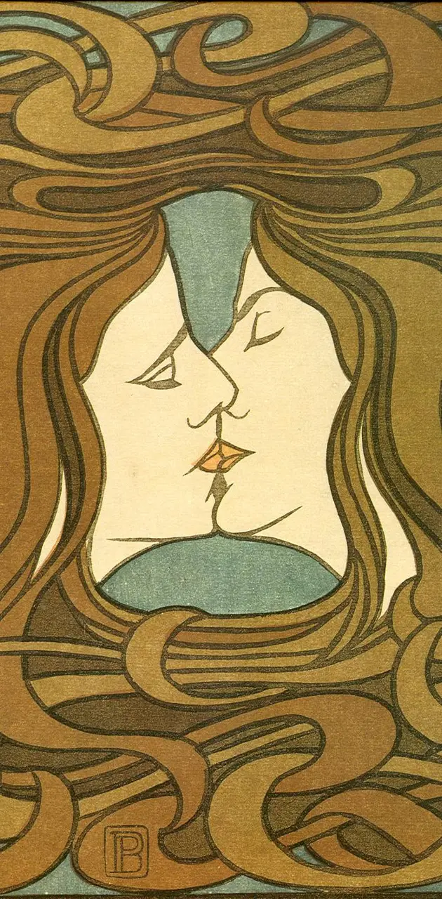Art Nouveau Kiss