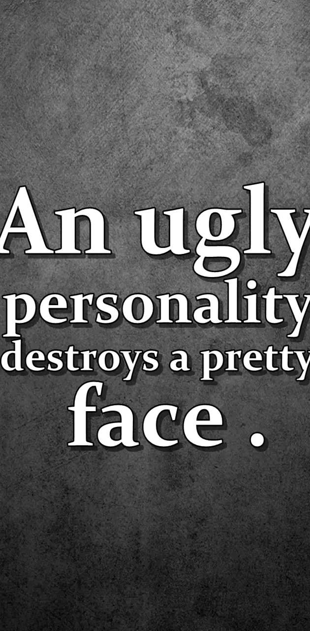 ugly person