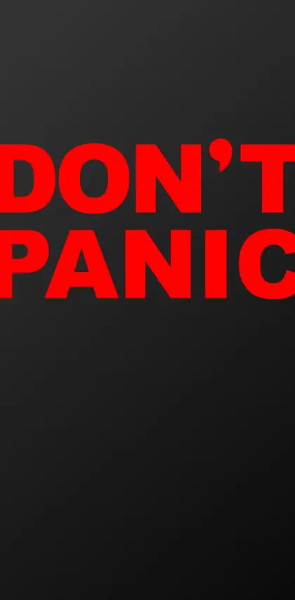 Dont Panic Red
