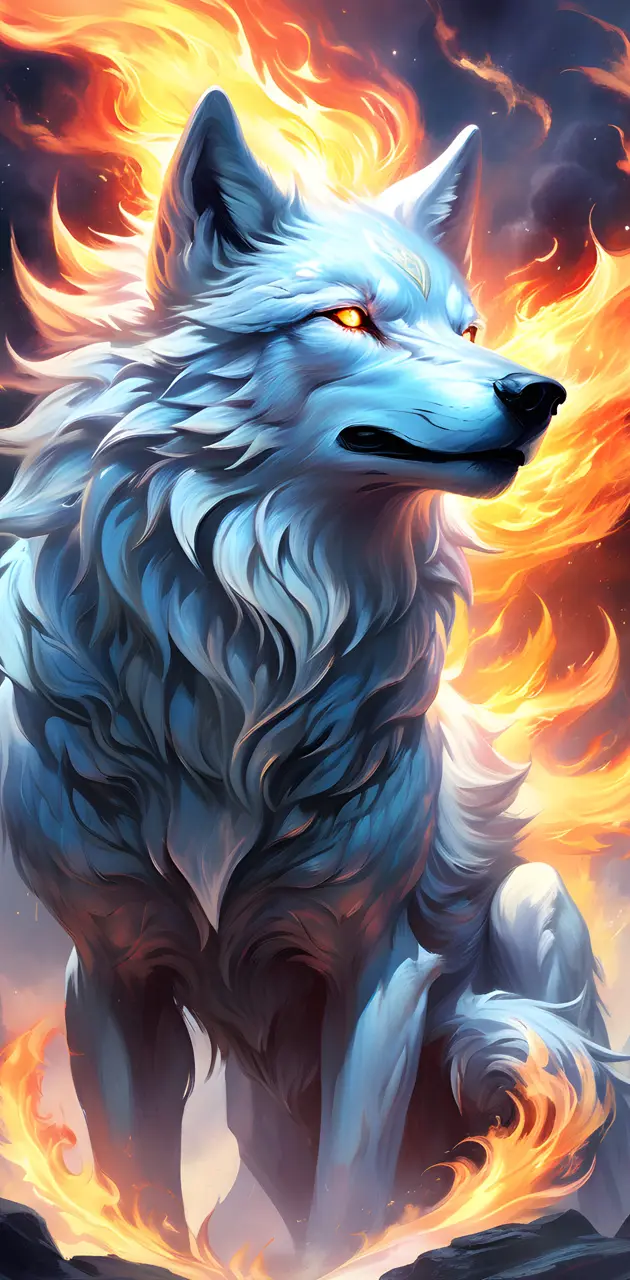 Fire wolf