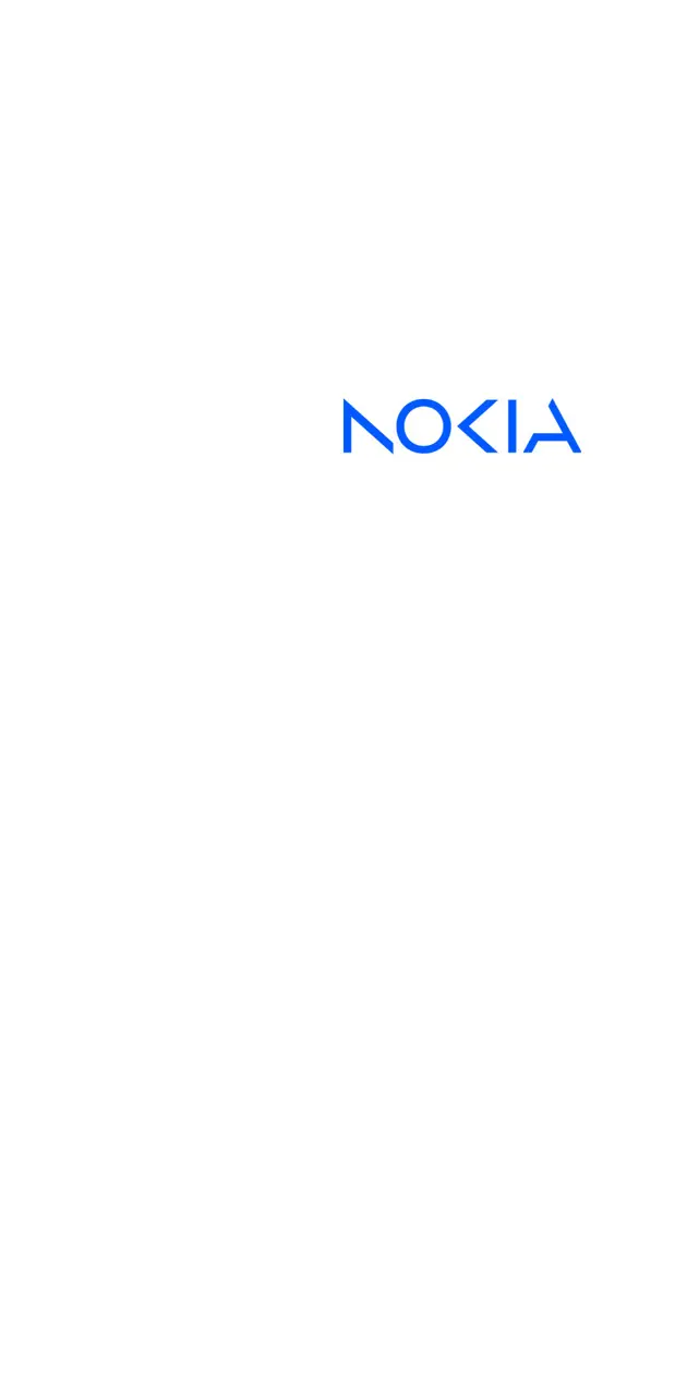 Nokia blue on white