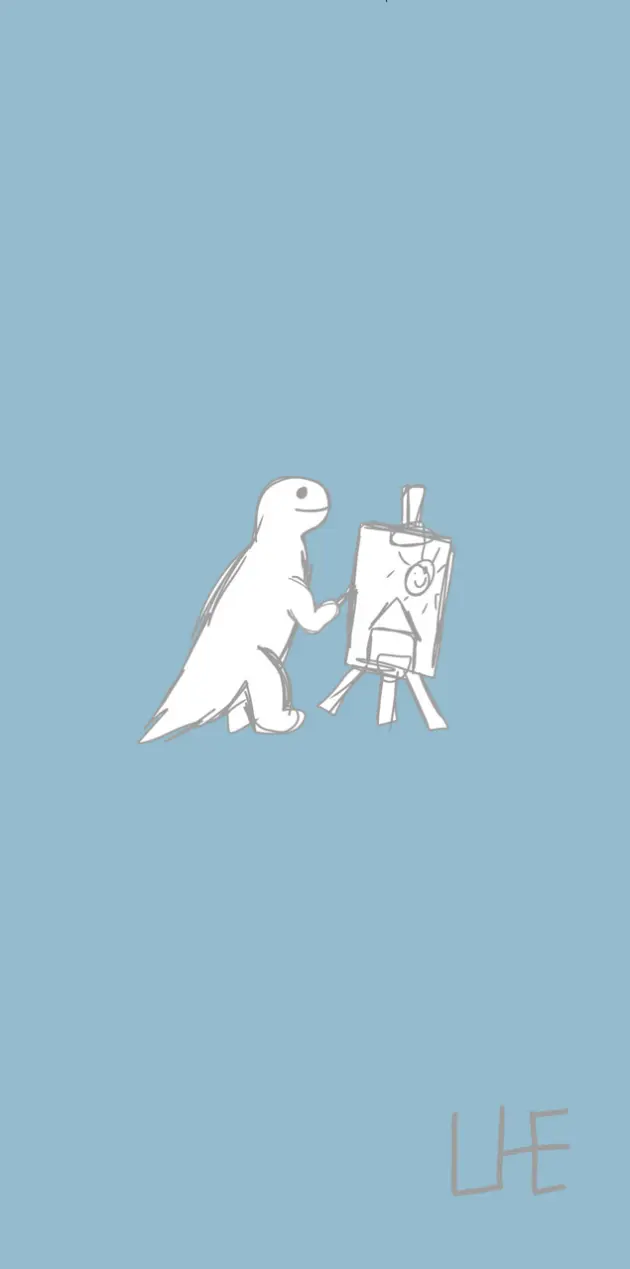 Dinosair painting