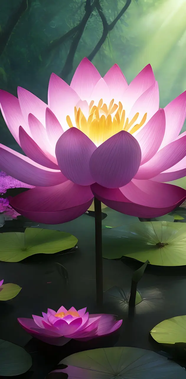 Beautiful  pink lotus 