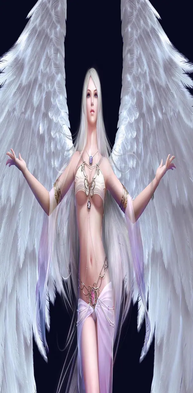 Girl white angel