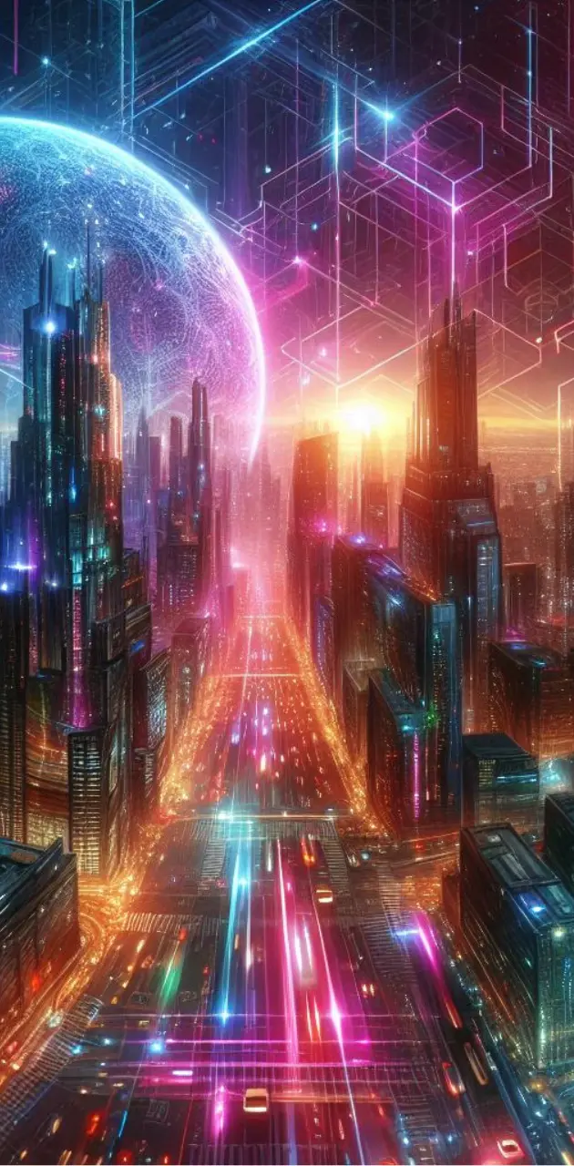  futuristic cityscape
