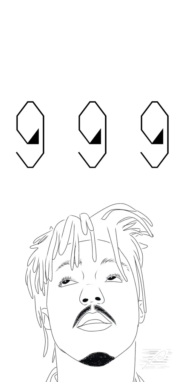 How to Draw Juice Wrld Logo Easy 