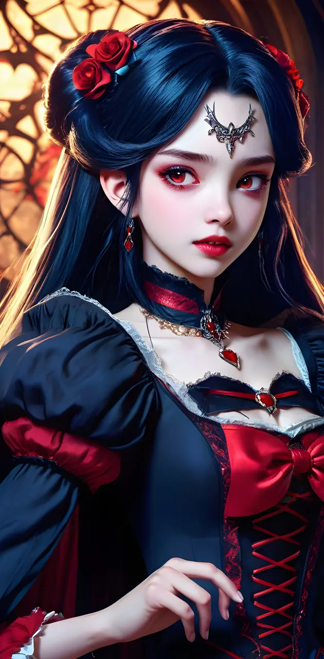 vampire princess in black