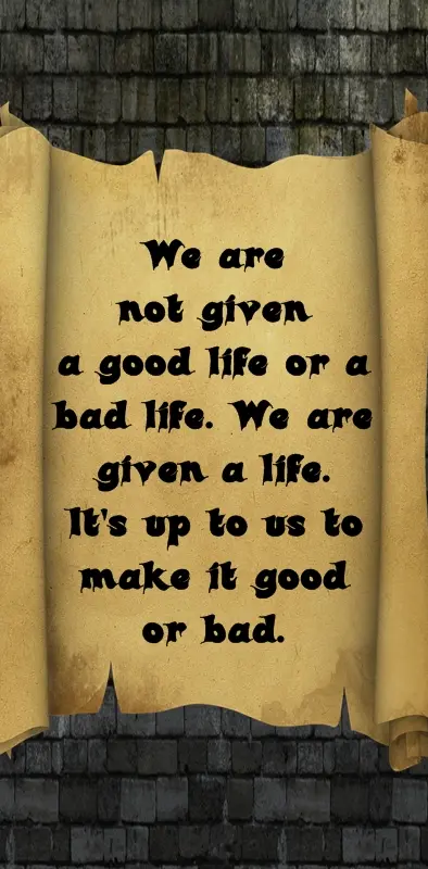 Good And Bad Life