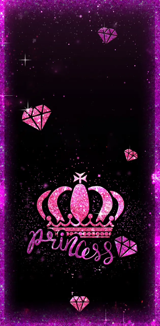 pink princess crown wallpaper