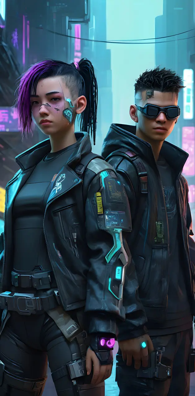 cyberpunk couple