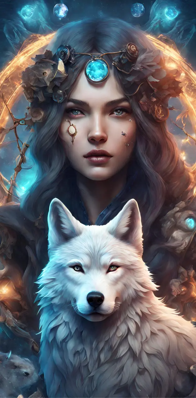 Wolf And Girl Fantasy