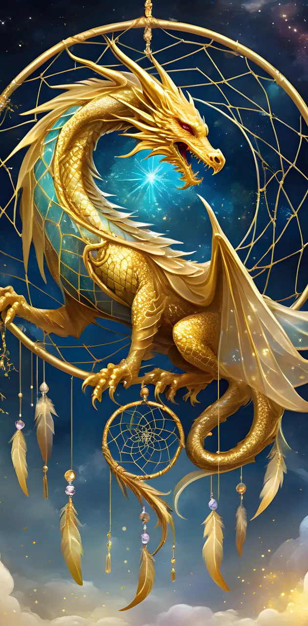Lucky Gold Dream Dragon