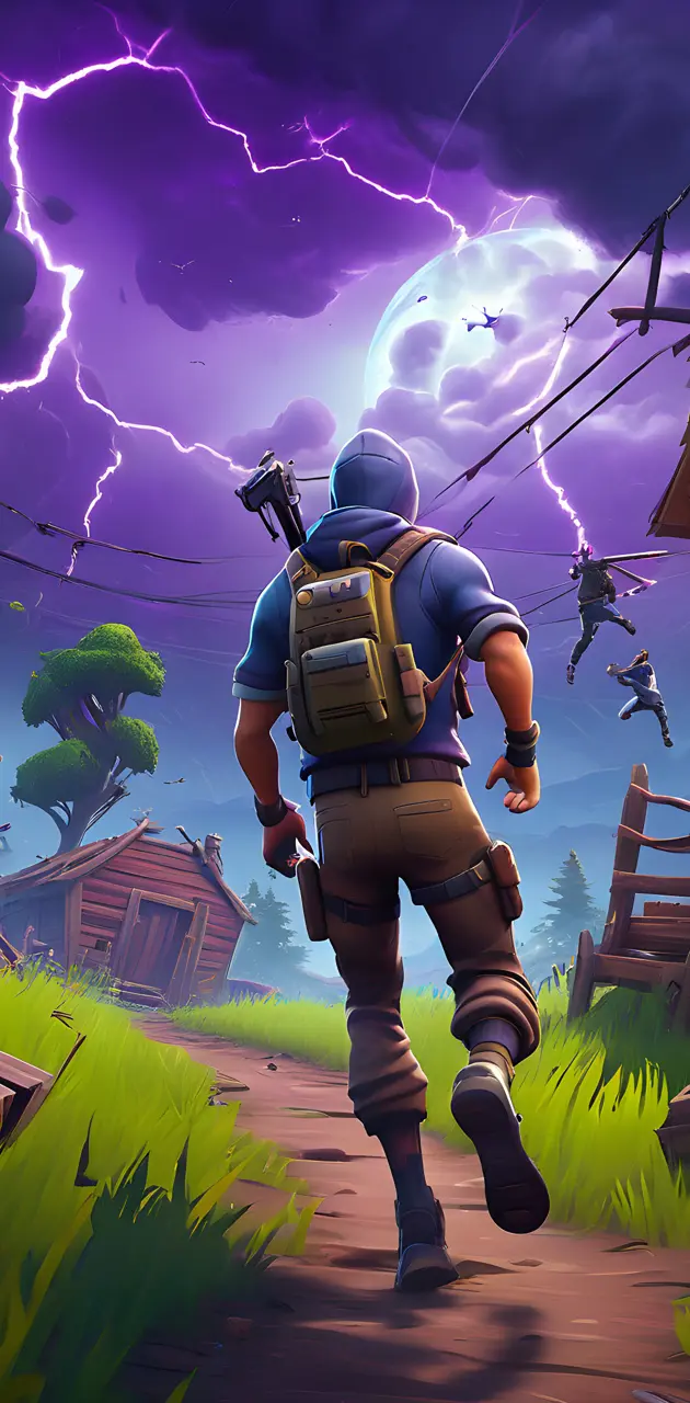 fortnite player in the storm
