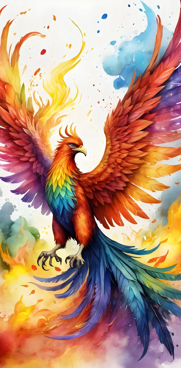 Watercolor Phoenix