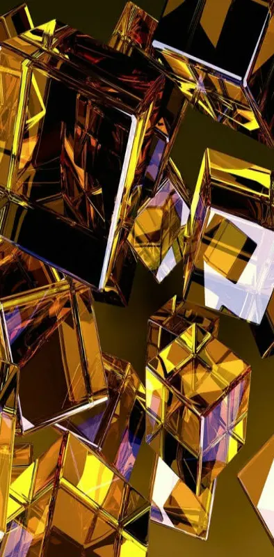 3d Golden Cubes