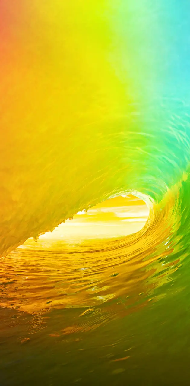 iOS 9 Rainbow Wave