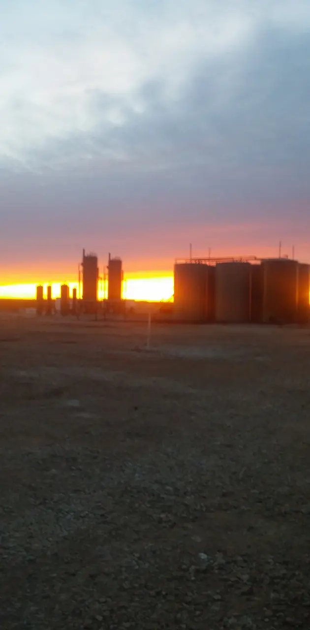 Oilfeild Sunset
