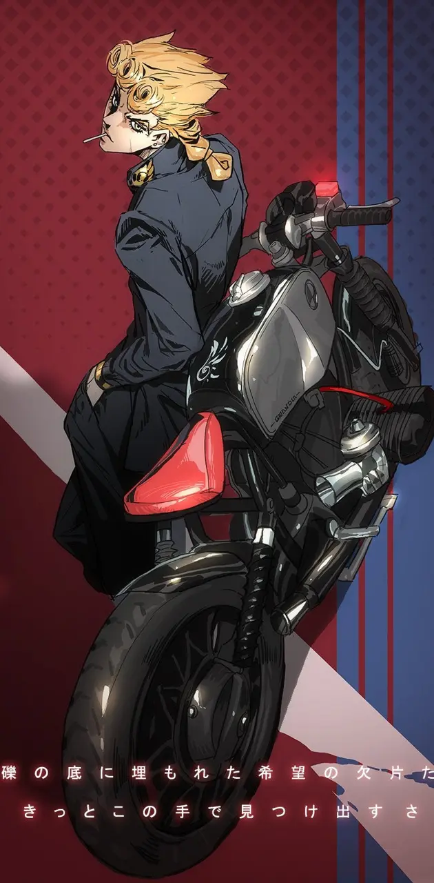 Giorno and motorcycle 
