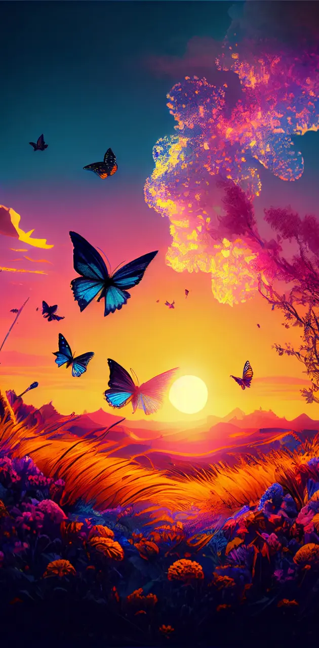 Butterfly Sunset