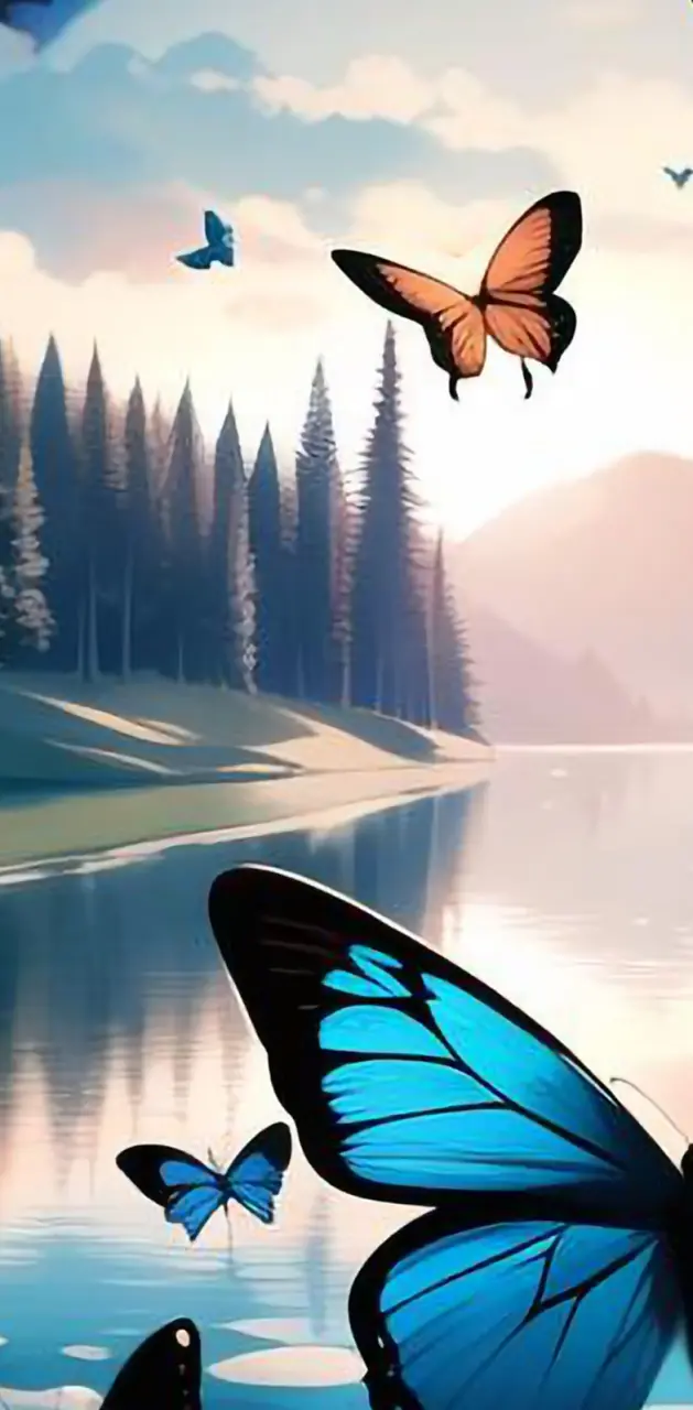 Butterflies at Lake