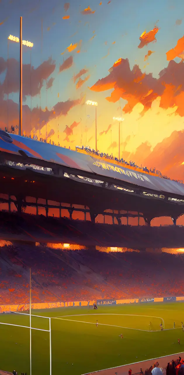 Stadium sunset 