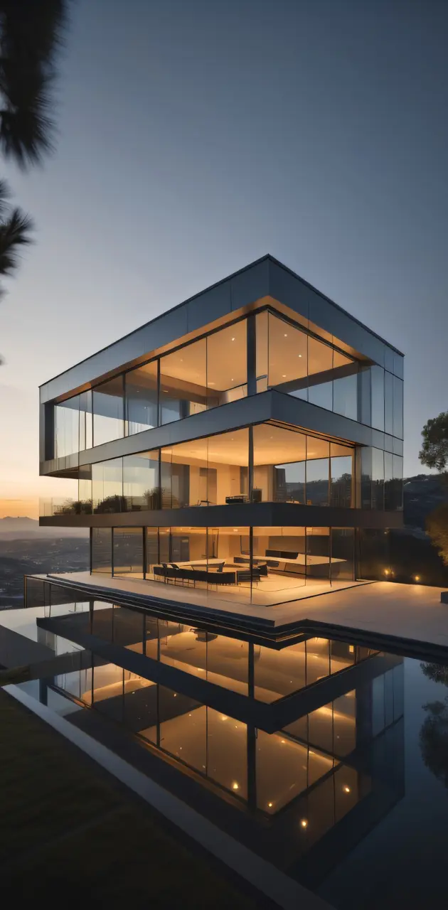 Glass-walled Residence