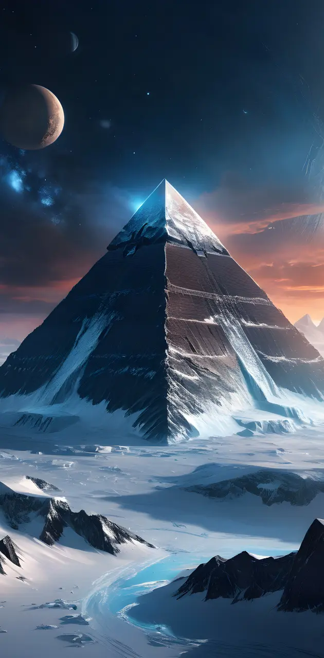 snowy pyramid