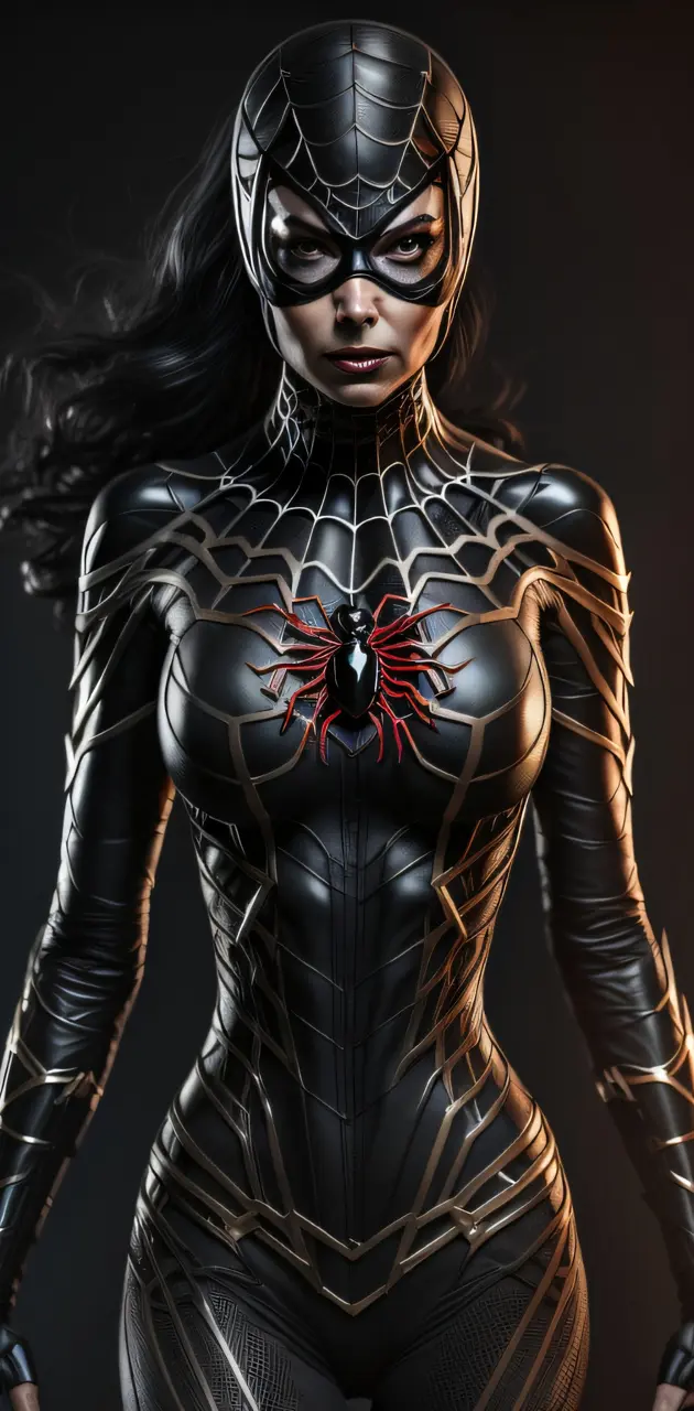 Black spider woman 4k