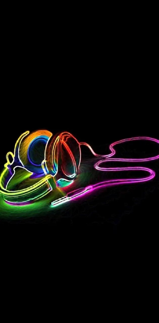 neon headphones