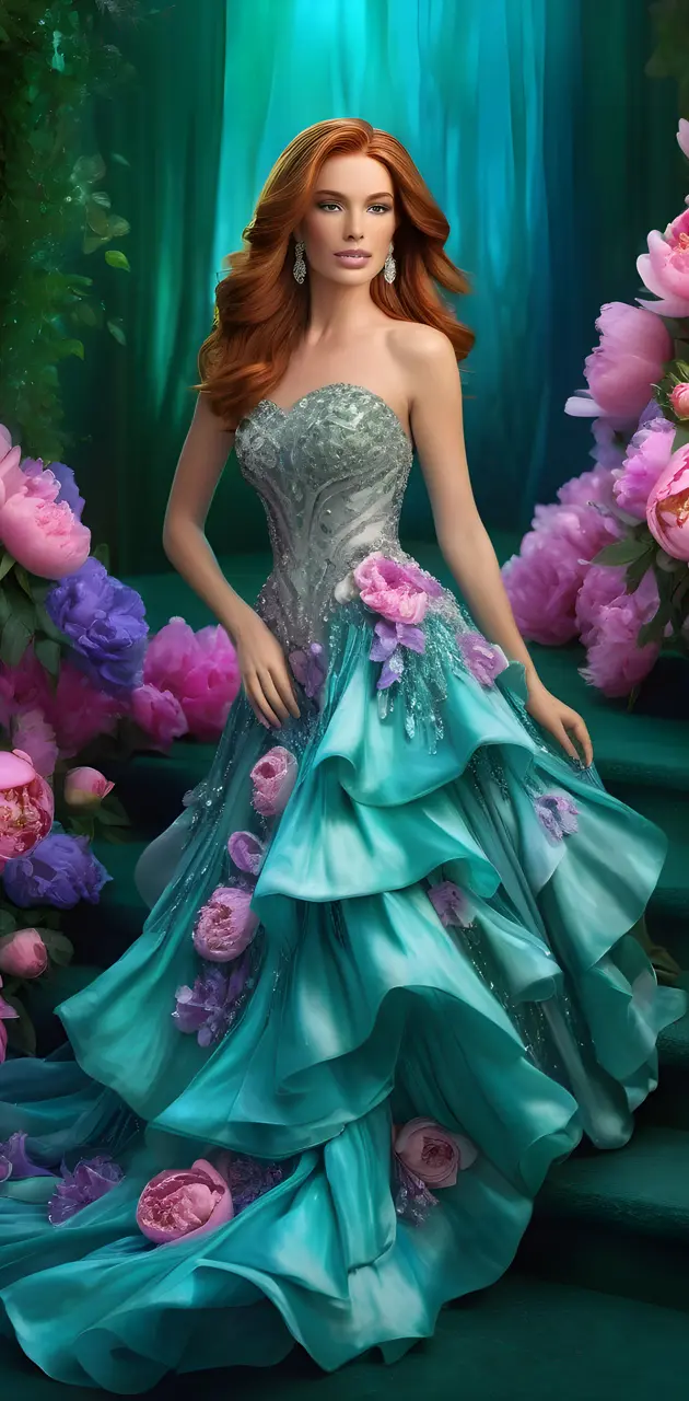 Beautiful Gown of Flowers