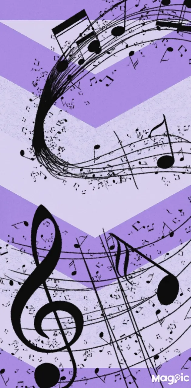 Purple music notes