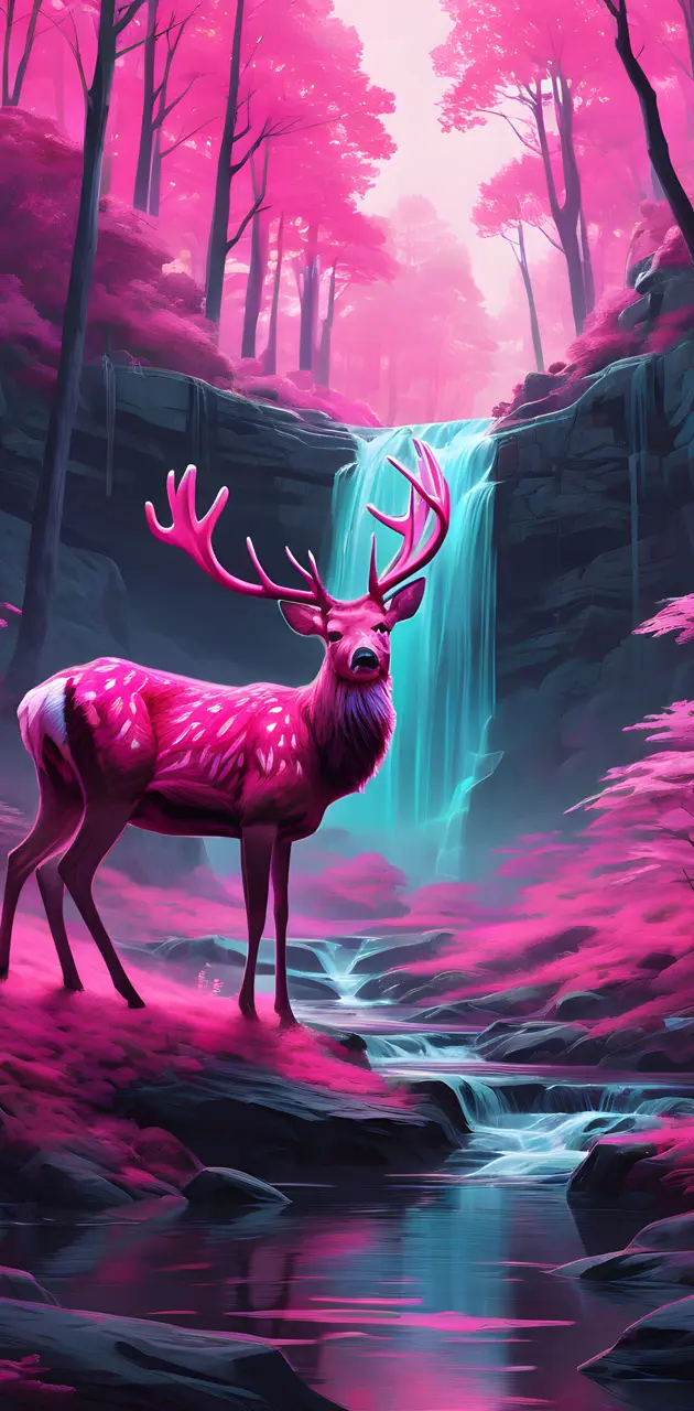 a deer in a forest