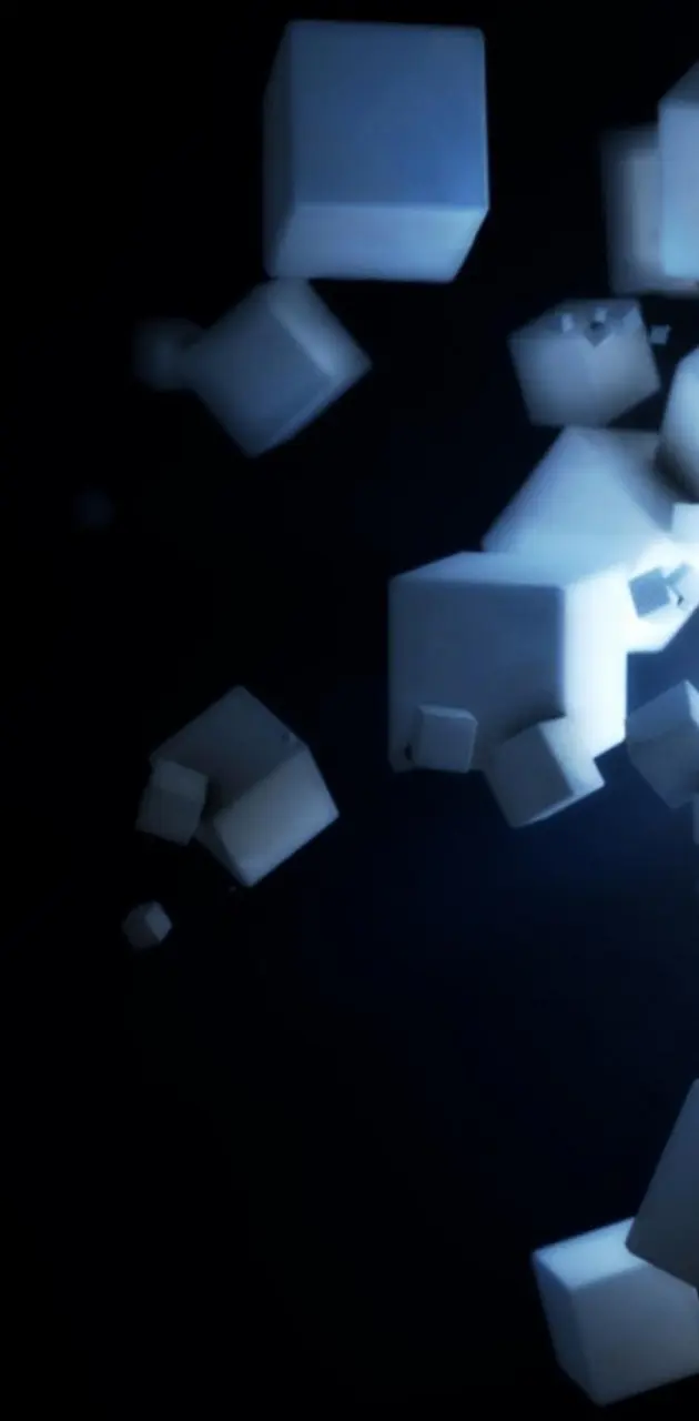 White 3D Cubes