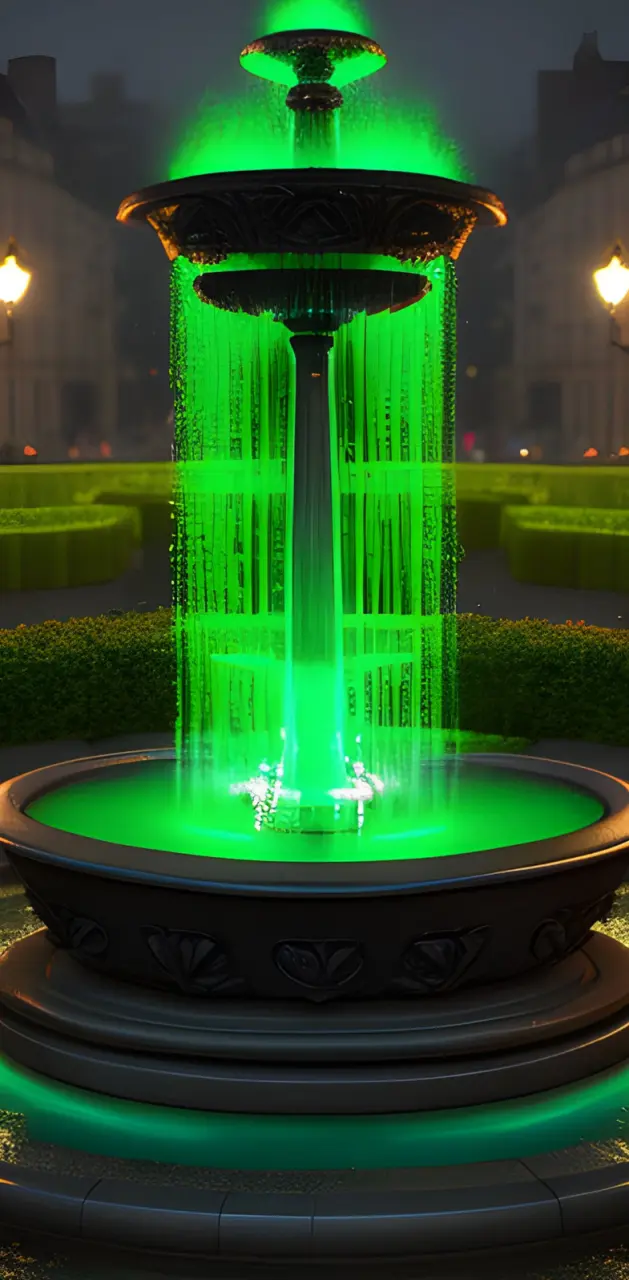 3D Green Fountain